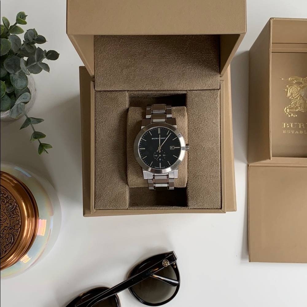 Burberry Men’s Sub-eye Checked Stamp Watch-42mm